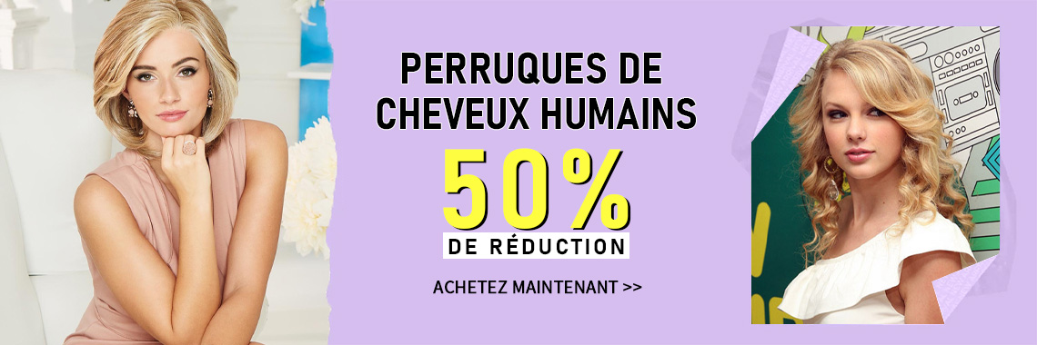 Perruques de cheveux humains