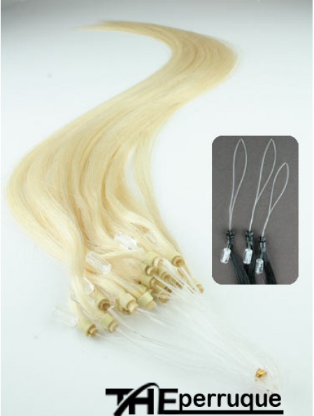 Perfect Blonde Straight Micro Loop Ring Hair Extensions