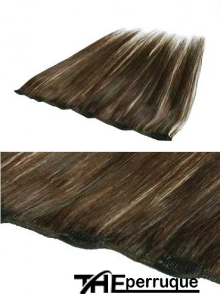 Pince à cheveux remy droite brune pratique dans les extensions de cheveux