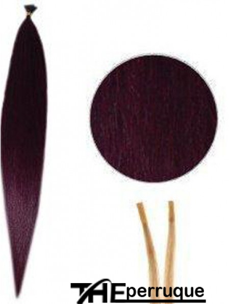 Red Straight Stick / I Tip Hair Extensions