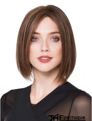 Bob Perruques de cheveux humains Couleur marron Longueur de menton Bobs Cut