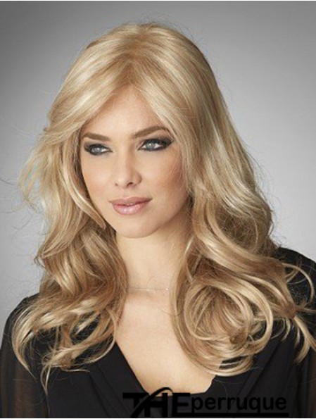 Acheter Long Blonde Lace Front Mono Perruques de cheveux humains et obtenir la livraison gratuite sur Vosperruques