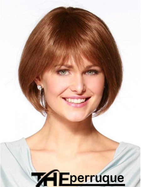 De vrais cheveux Bob perruque Remy Human Bobs coupe la longueur de menton de style droit