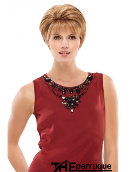 Boycuts Short Blonde Straight Style Petite Perruques