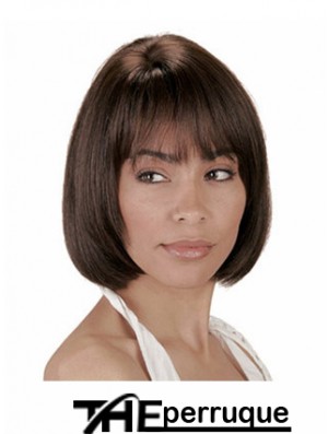 Bobs de cheveux humains Bobs coupe la longueur de menton de style droit