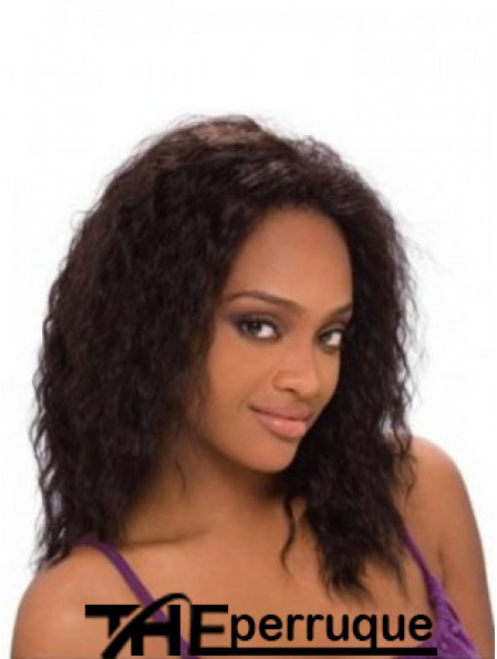 Perte de cheveux afro-américaine avec couleur Auburn humaine Remy Lace Front