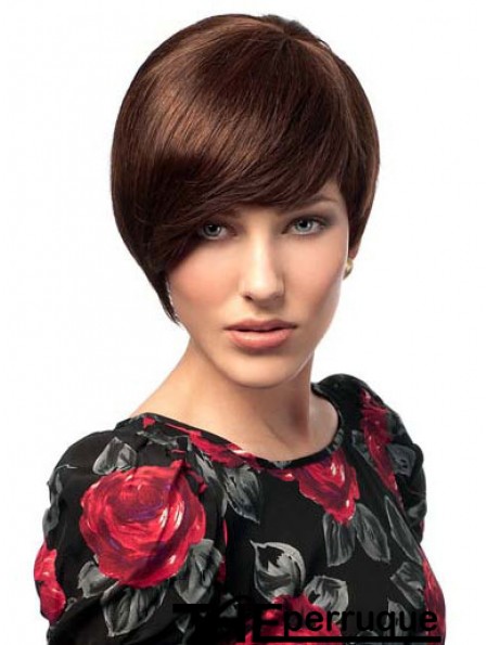 Bobs Hairstyles Straight Auburn Perruques de cheveux courts