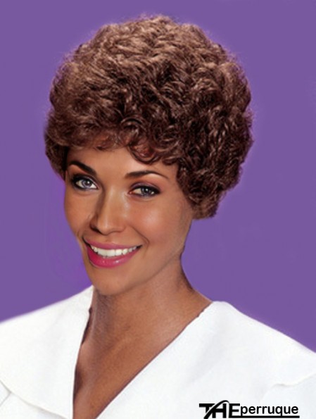 Perruques de cheveux afro-américains coupe classique couleur Auburn courte longueur