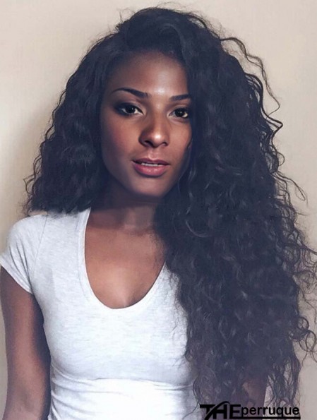No-Fuss 22 pouces de long perruques crépues pour les femmes noires