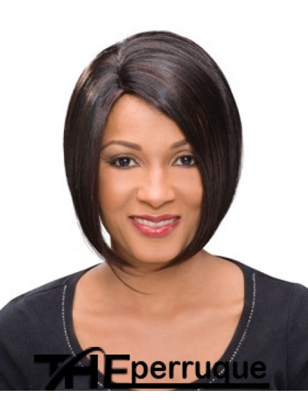 Perruques afro-américaines de longueur de menton Auburn Straight Bobs de haute qualité