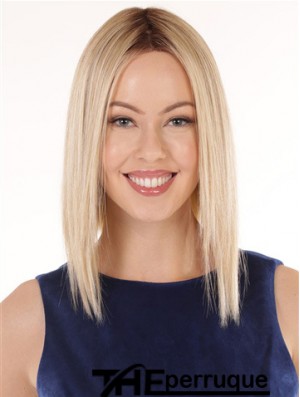 12 pouces d'épaule Longueur Coiffures Blonde Wavy Bob Perruques