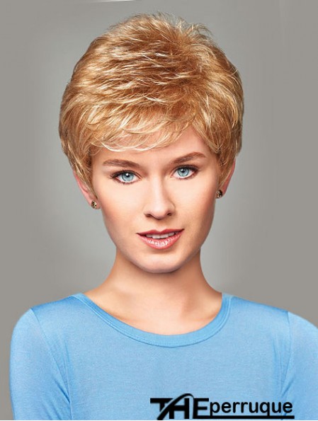 Acheter Synthetic With Capless Short Length Blonde Color