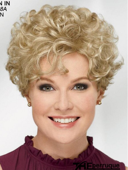 Curly Blonde Short 8 pouces Trendy Classic Wigs