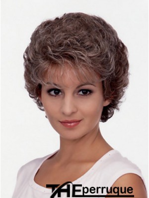 Pas cher beaux cheveux synthétiques courte longueur style classique coupe bouclés