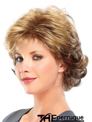 Curly Layered Short Great Blonde Synthetic Wigs