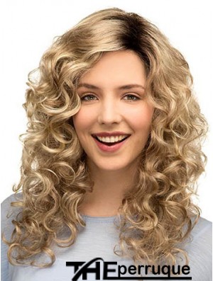 Curly Ideal 16  inchBlonde Classique Longue Perruques