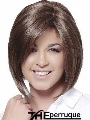 Bobs Brown Straight Chin Length 10  inchPerruques moyennes de haute qualité