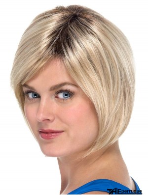 Blonde Bobs Straight Capless 8 pouces Vente de cheveux synthétiques