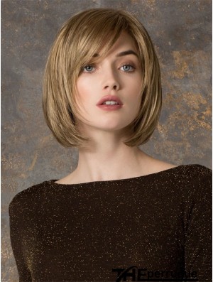 Menton Longueur Droite Monofilament Blonde Superbes Bob Perruques