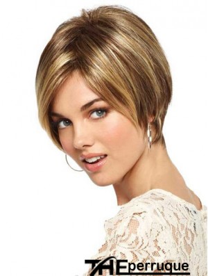 6  inchperruques monofilament blondes de haute qualité