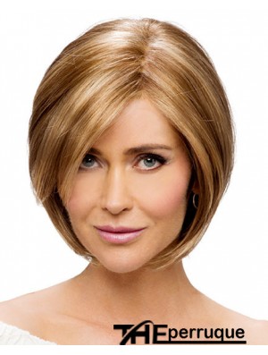 Monofilament Straight Chin Length Synthetic Buy Blonde Bob Wig