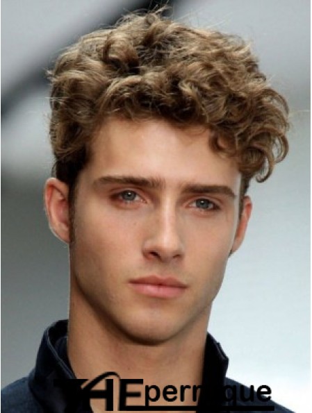 Fashion Blonde Synthetic Wavy Capless Short Boycuts Buy Men Wigs Online