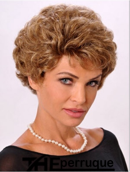 Mesdames perruque style ondulé courte longueur coupe classique