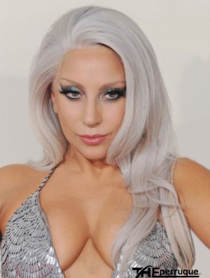 Good Long Wavy 20  inchSynthetic Grey Wigs