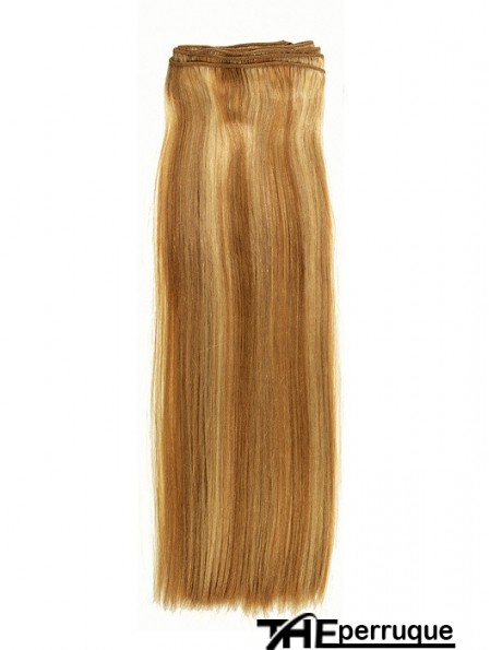 Nouvelles extensions de trame blondes de cheveux humains remy droites