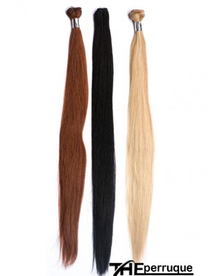 Extensions de trame de coiffures Auburn de cheveux humains remy droits