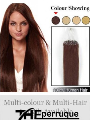 Extensions de cheveux Auburn Straight Micro Loop Ring en ligne