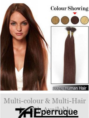 Auburn Straight Stick / I Tip Hair Extensions