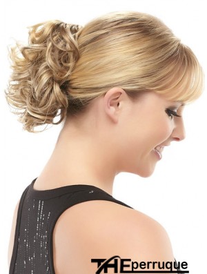 Morceaux de cheveux chignon blond