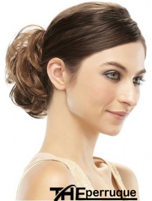 Enveloppement de cheveux chignon brun